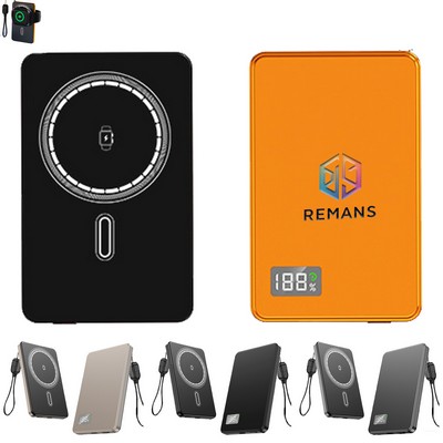 10000mAh Card-Shaped Portable Magnetic Wireless Charger