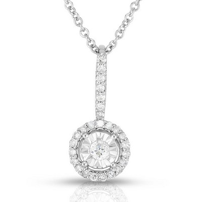 Jilco Inc Diamond Cluster Necklace - Sterling Silver