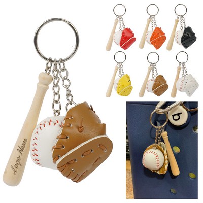 Mini Baseball Souvenir Set Keychain
