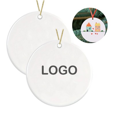 White Round Ornament