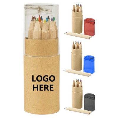 12-Color Art Pencil Kit w/ Sharpener