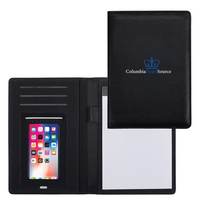 Lightweight Padfolio w/ Smartphone Sleeve and Notepad