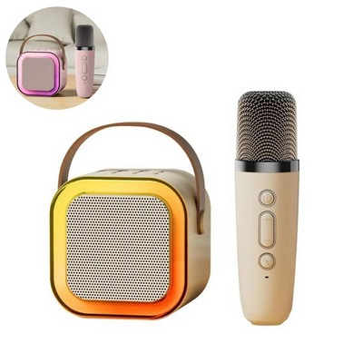 Premium LED Karaoke Machine with Wireless Microphone