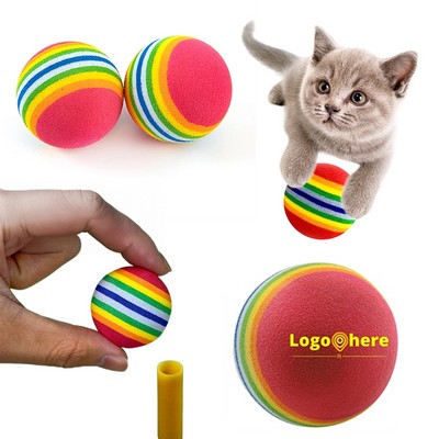 Eva Practice Golf Balls Foam Bouncy Cat Toys