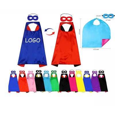 Kids Superhero Capes And Masks Costume