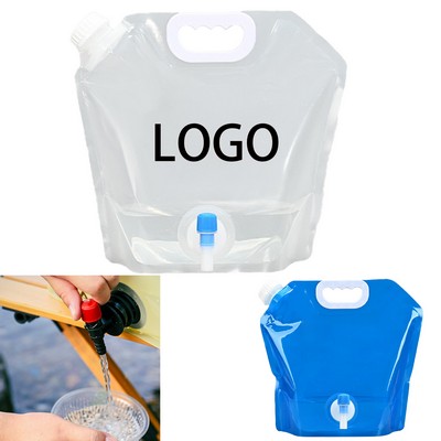 5l Collapsible Water Storage Bag Container With Faucet