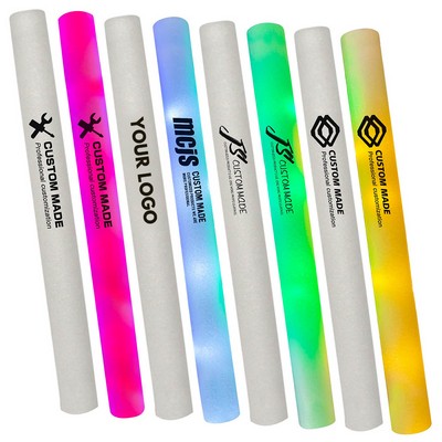 19" Custom Light Up Foam LED Cheer Stick Multicolor Flashing Glow Baton