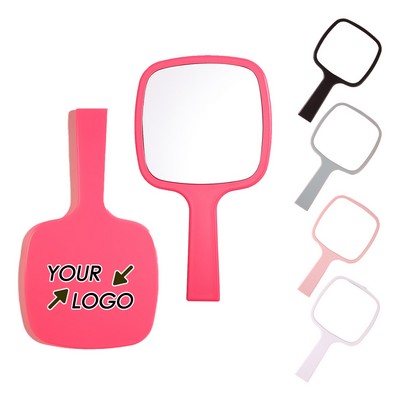 Elegant Handheld Vanity Mirror - Portable for Women