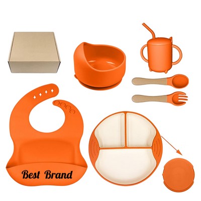6 - Piece Silicone Baby - Exclusive Feeding Set
