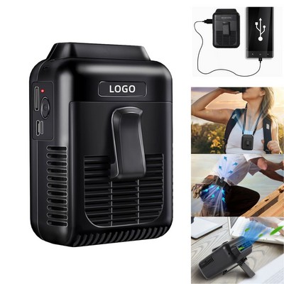 8000mAh Rechargeable Portable Waist Clip Fan