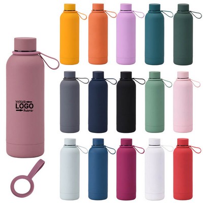 17Oz Vacuum Insulated Water Bottle with Carrying Strap