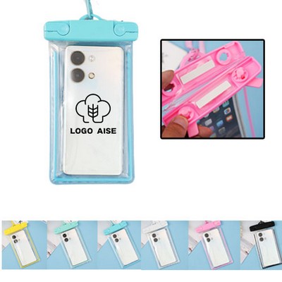 PVC Waterproof Phone Pouch w/ Neck Strap