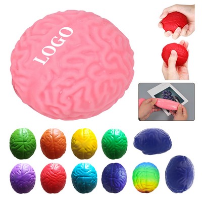 Brain-Themed PU Stress Reliever