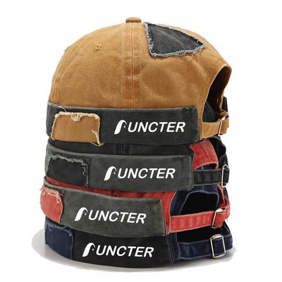 Adjustable Cotton Patched Skull Cap Worker Sailor Cap