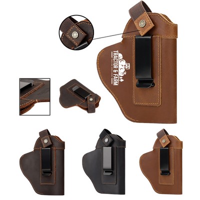 Premium Leather Pistol Hand Gun Holster
