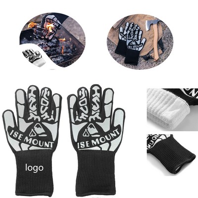 Silicone-Coated Anti-Heat Gloves