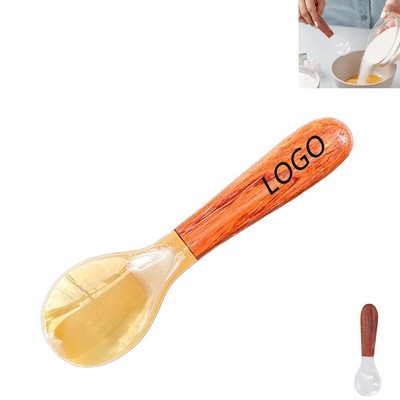 Wooden Handle Natural Shell Spoon