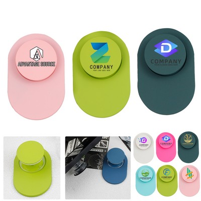 Elliptical Magnetic Transparent Airbag Telescopic Mobile Phone Holder