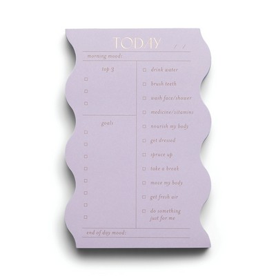Wavy Daily Notepad - Lilac - Pp53-1007 - Pp53-1007