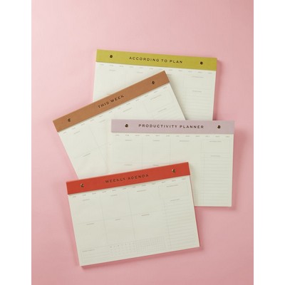 Weekly Postbound Notepad, 9.75 X 14" - Lilac - Wnp-1001 - Wnp-1001