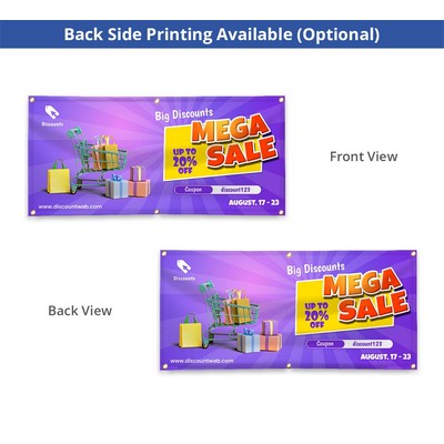 Custom Ultra Premium Vinyl Banners (1' x 1ft/SQFT) - Double Sided