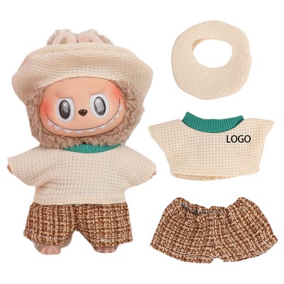 6.7" Doll Clothes Set Includes Hat