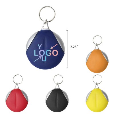 Microfiber Cloth Rubber Keyring