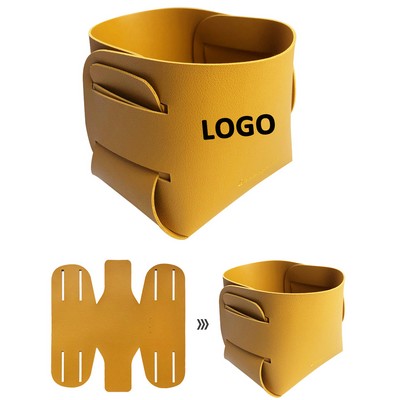 Pu Cosmetic Remote Control Storage Box