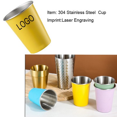 12 Oz Single Wall 304 Stainless Steel Direct - Drinking Cup