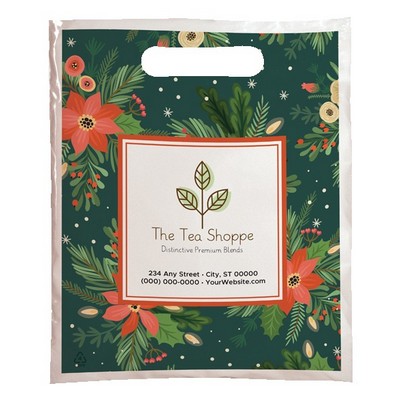 Christmas Scatter Design 3 Merchant Paper & Plastic Bags (7.5" x 9")