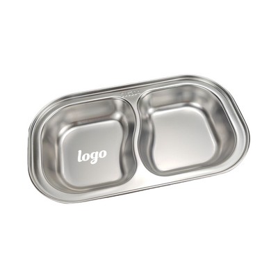 Stainless Steel Korean-Style Dining Plate