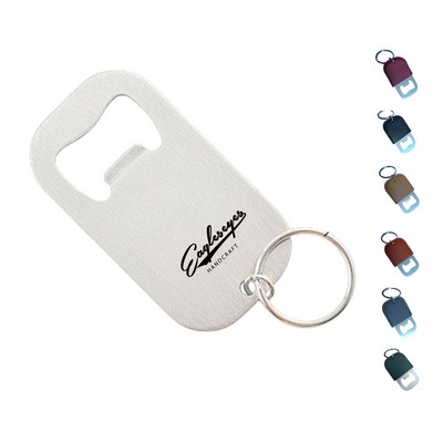 Stainless Steel Keychain Bottle Opener with Key Ring