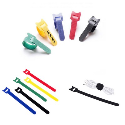 Custom Reusable Cable Ties Adjustable Cord Straps