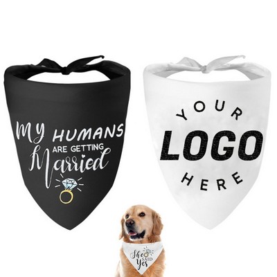 Engagement Dog Bandana Pet Scarf