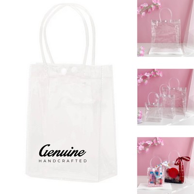 Clear Plastic Tote Bag with Handle