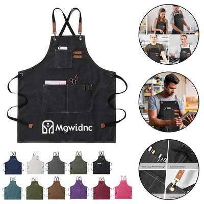 Heavy Duty Cotton Canvas Apron for Kitchen
