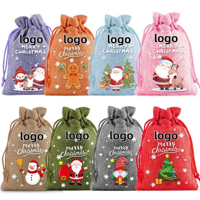 Christmas Holiday Drawstring Bag