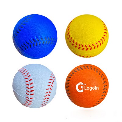 2.5" Mini Squeeze Foam Baseball Stress Ball