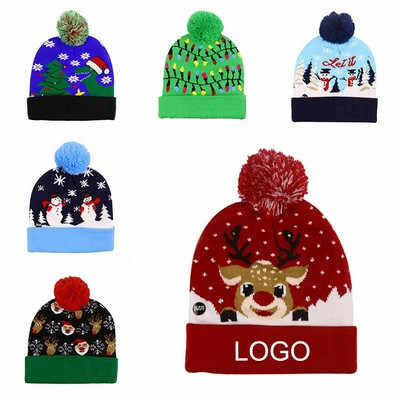 Cuffed Ball Knit Beanie