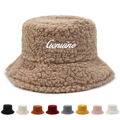 Fluffy Faux Fur Winter Bucket Hat