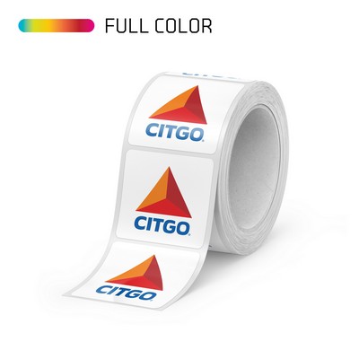 Full Color Square Roll Label - Up to 21.01-25.00 Square Inches