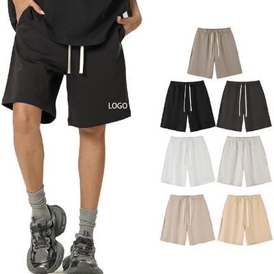 380G Heavy Duty Pure Cotton Straight-leg Shorts Pants