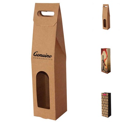 Textured Heavy Kraft Wine Box