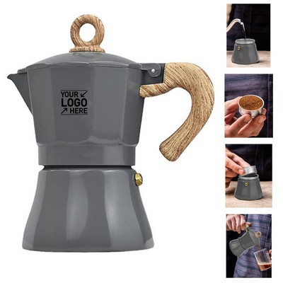 Aluminum Stovetop Espresso Maker – 6 Cup Coffee Pot