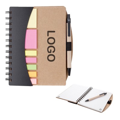 Notebook With Sticky Notes