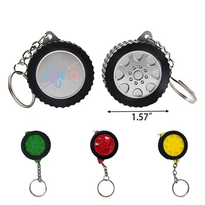 Mini Tire Tape Measure Keychain