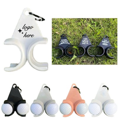 Four Color Golf Ball Holder With Clip