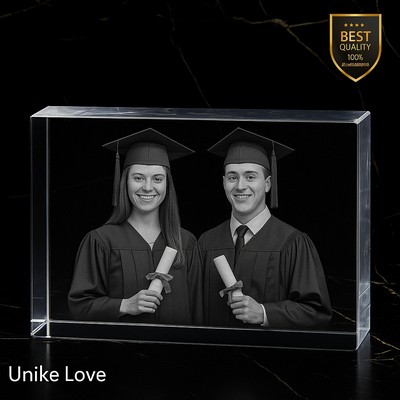 3D Laser Brick Photo Crystal – Graduation Legacy Gift