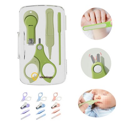 Portable 4-in-1 Baby Nail Care Kit with Storage Case