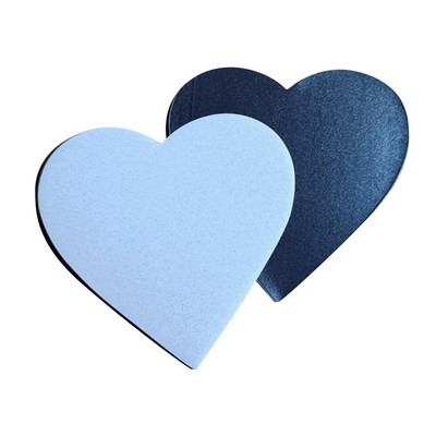 2.1"x2.1" Heart-Shaped Blank Acrylic Fridge Magnet